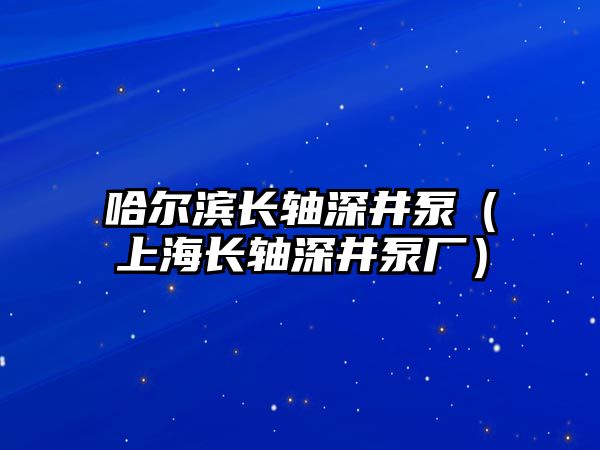 哈爾濱長軸深井泵（上海長軸深井泵廠）