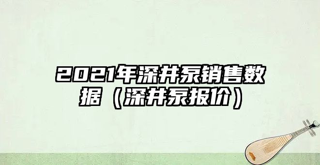 2021年深井泵銷售數(shù)據(jù)（深井泵報價）