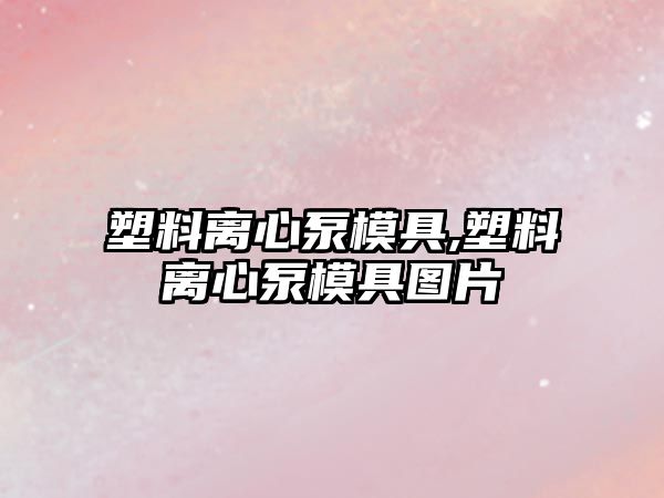 塑料離心泵模具,塑料離心泵模具圖片